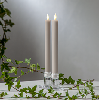 LED Dinner Candle 2P Flamme Stripe